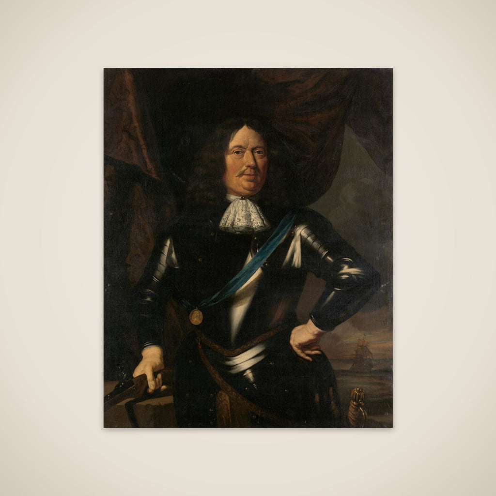 Portrait of an Admiral, possibly Adriaen Banckert, Vice-Admiral of Zeeland unframed print
