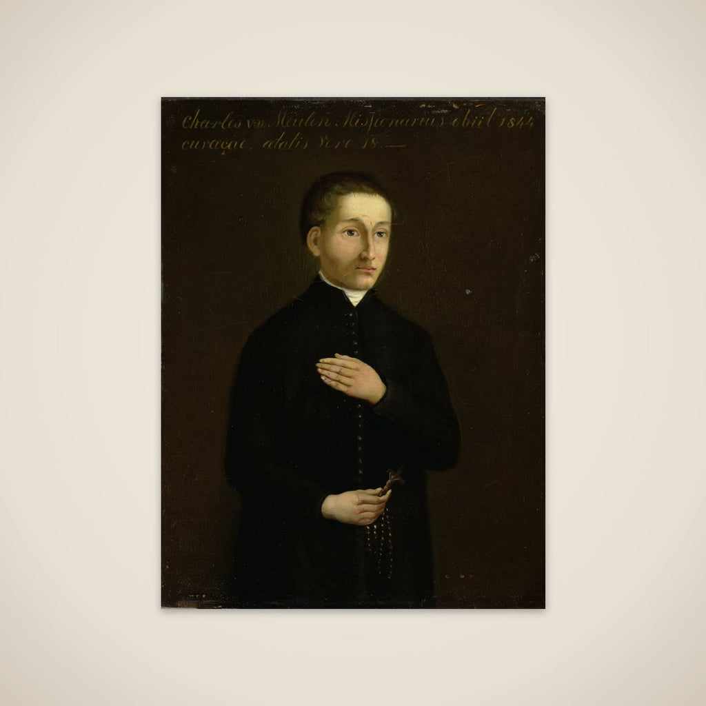 Portrait of Charles van der Meulen, Missionary to Curaçao unframed print