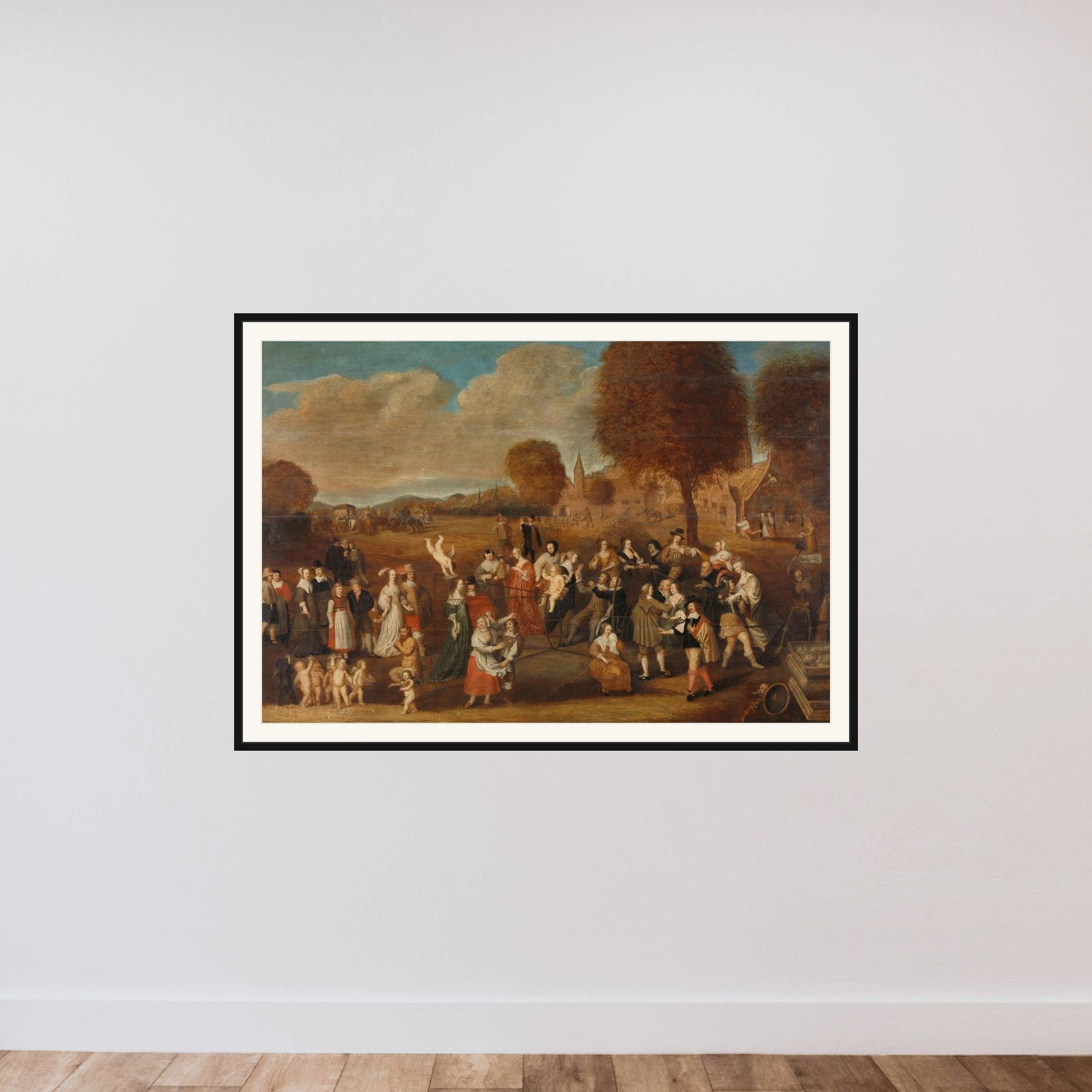 The marriage trap: an allegory of marriage framed — shown to scale