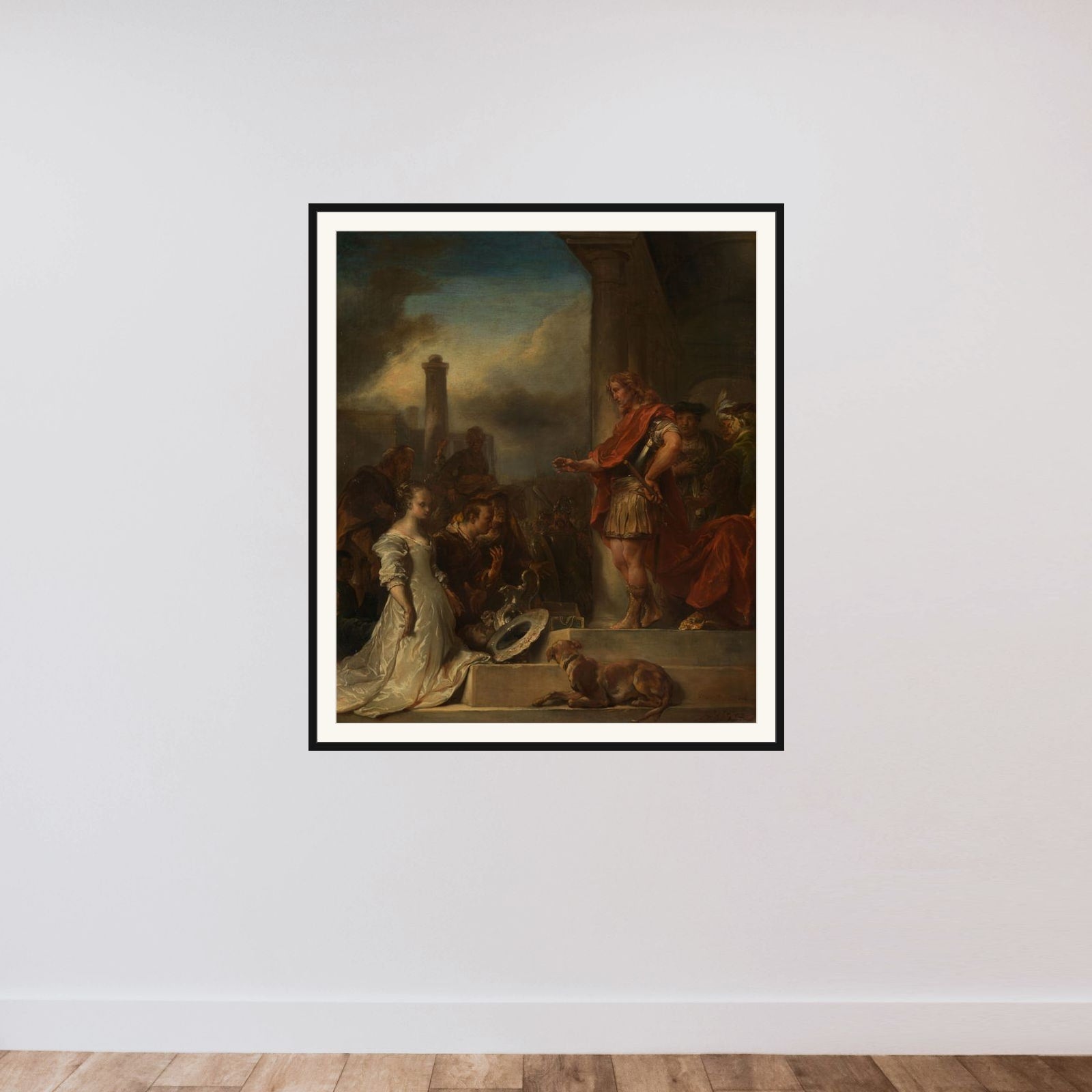 The continence of Scipio framed — shown to scale