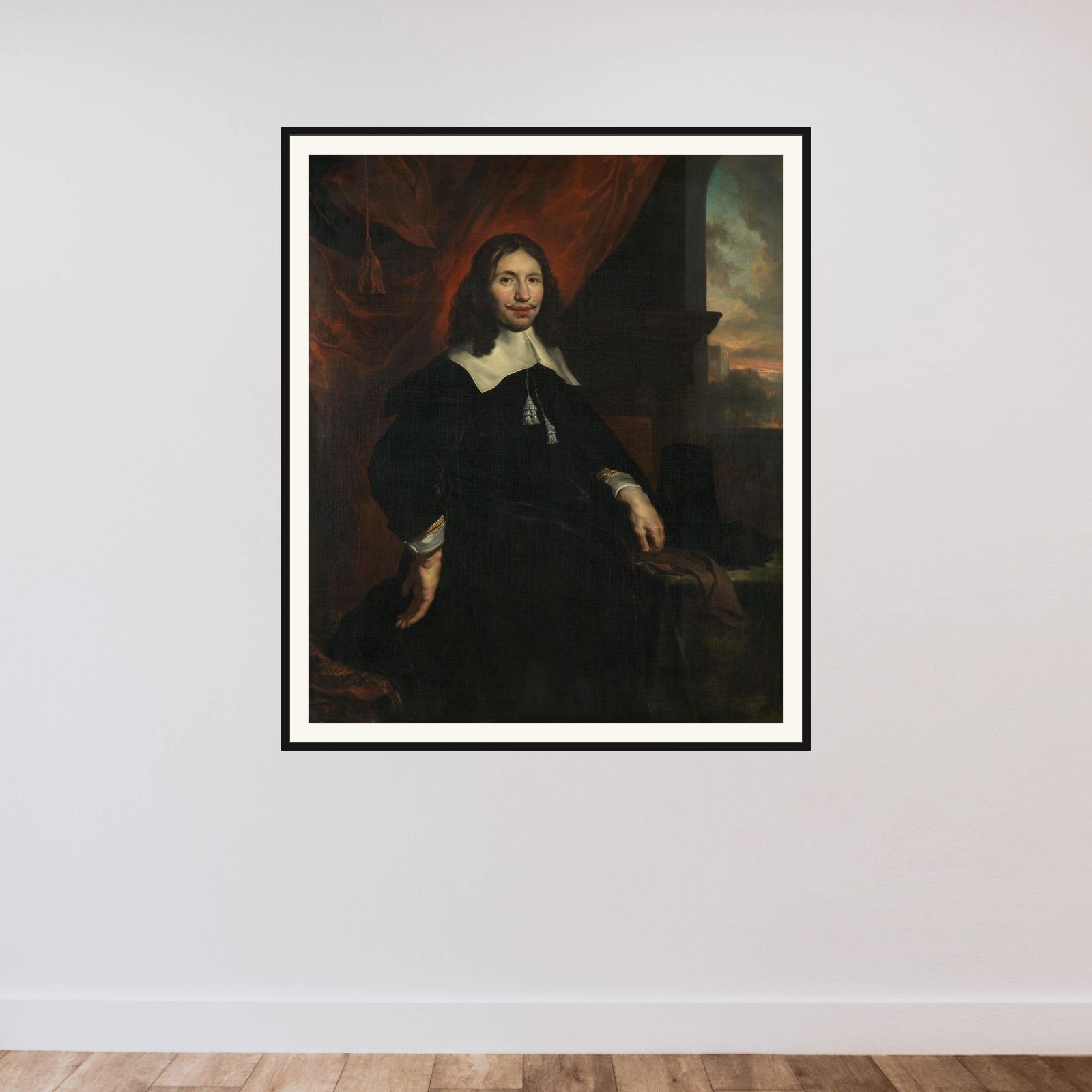 Dionijs Wijnands (1628-73). Amsterdam merchant, son of Hendrick Wijnands and Aeltje Denijs framed — shown to scale