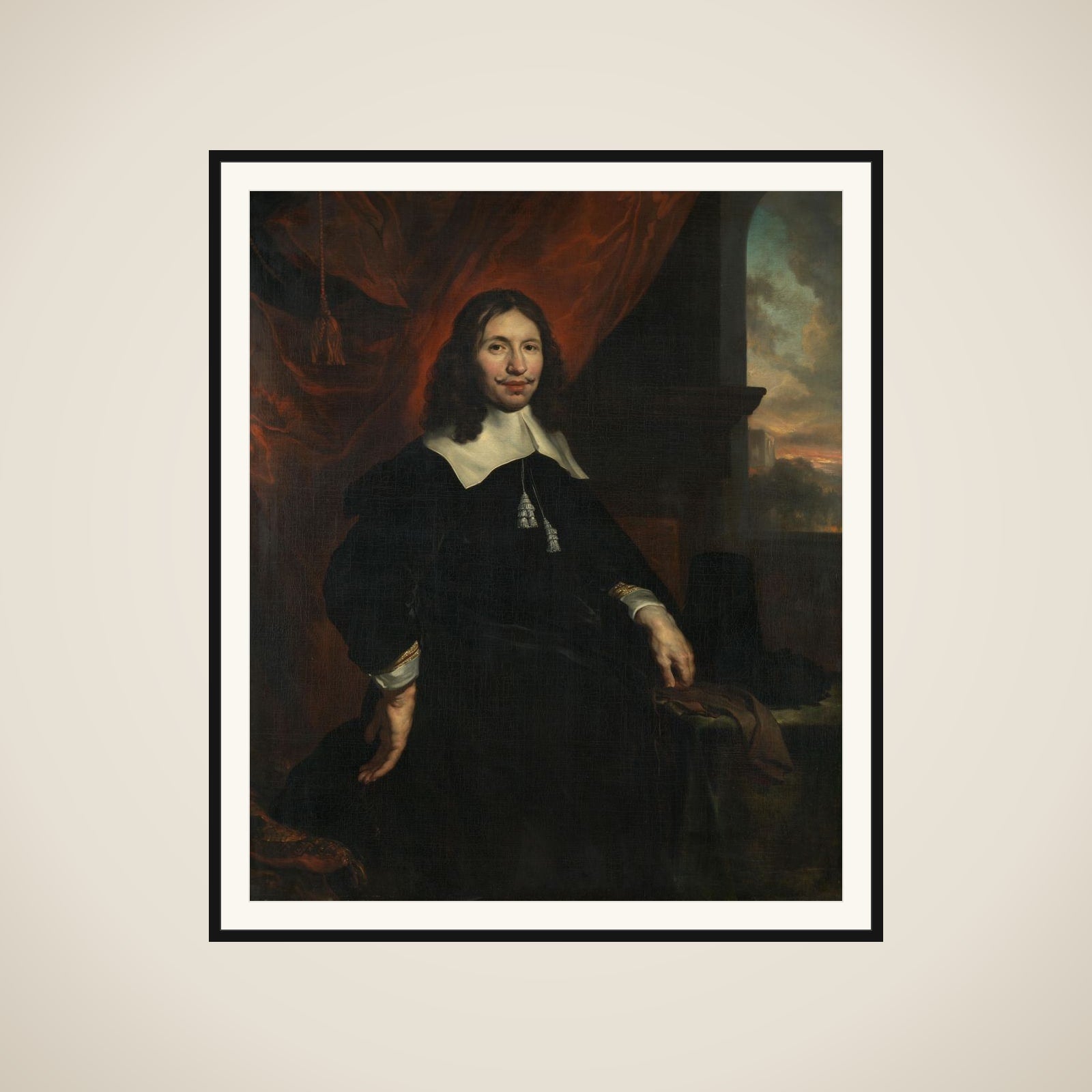 Dionijs Wijnands (1628-73). Amsterdam merchant, son of Hendrick Wijnands and Aeltje Denijs framed