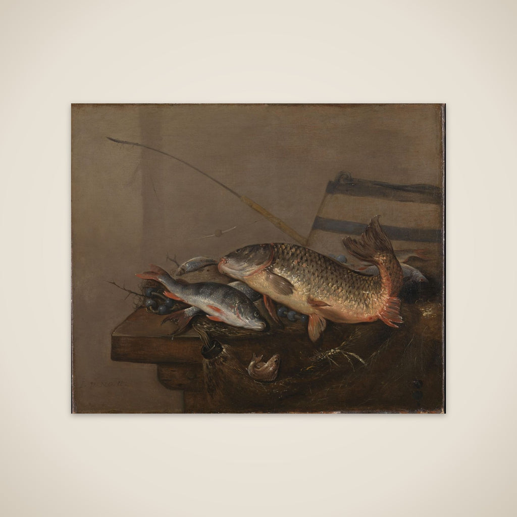 Still life with fish unframed print