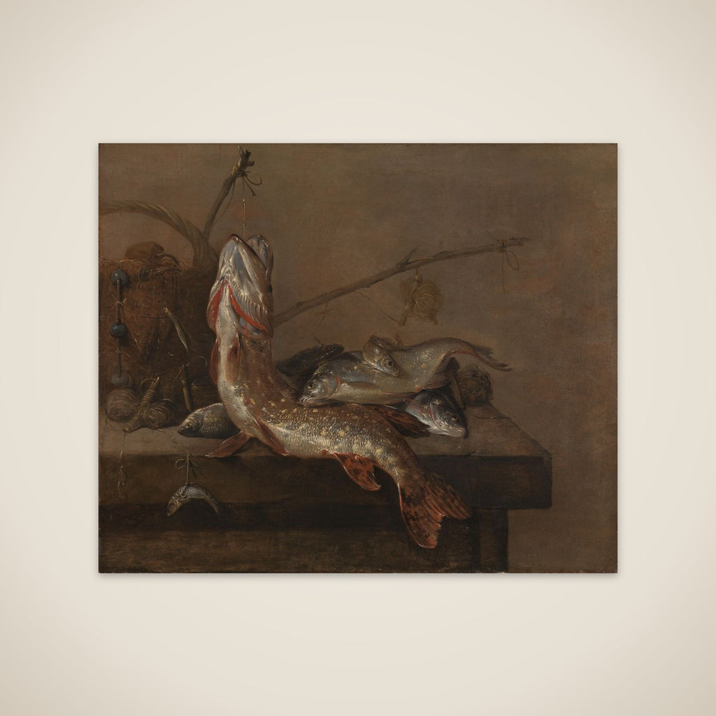 Still life with fish unframed print