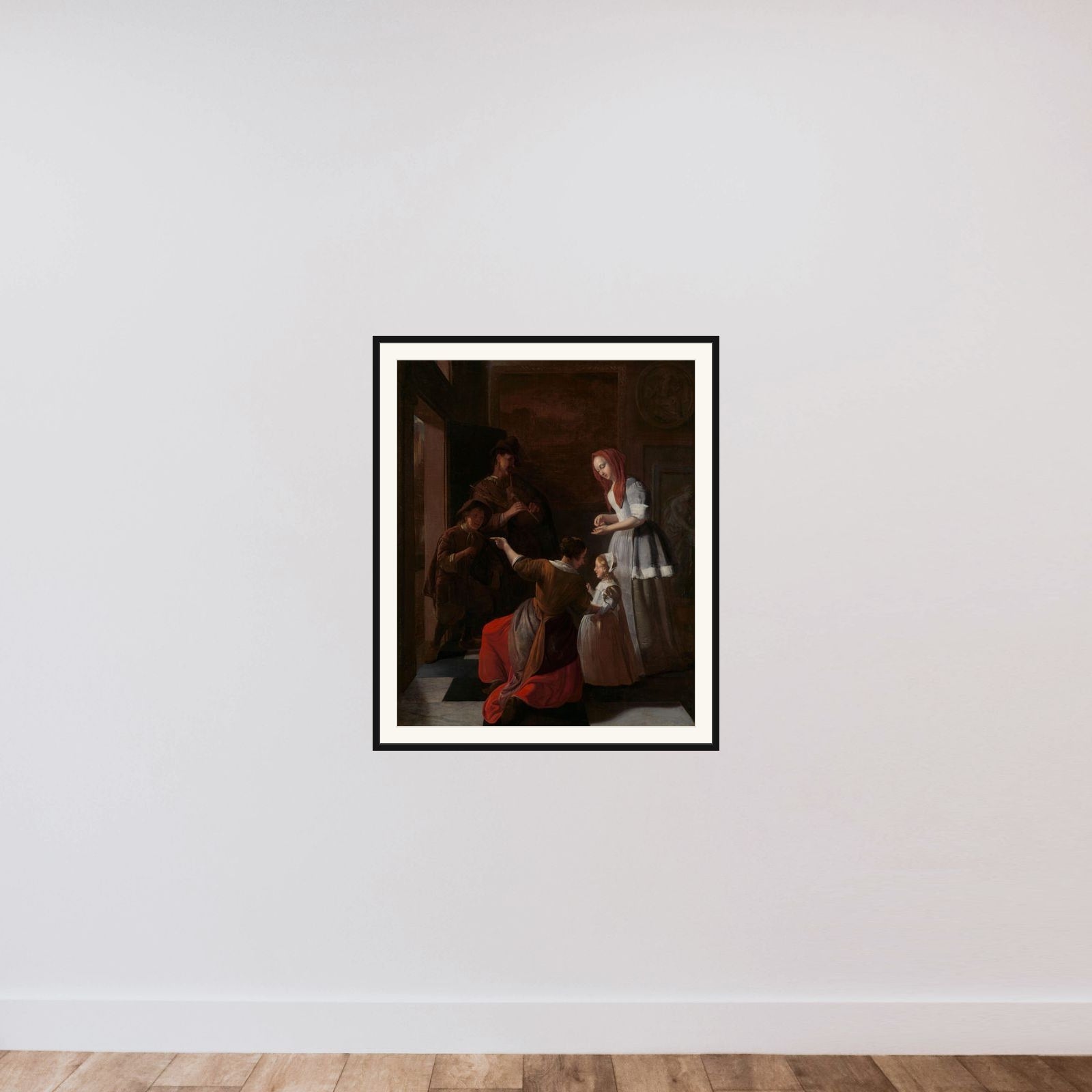 The players framed — shown to scale