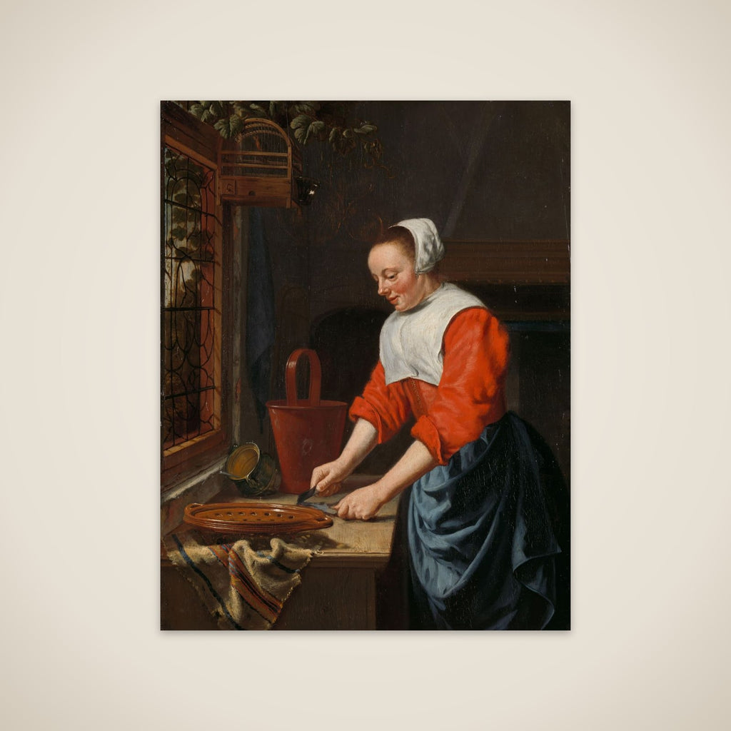 The servant girl unframed print