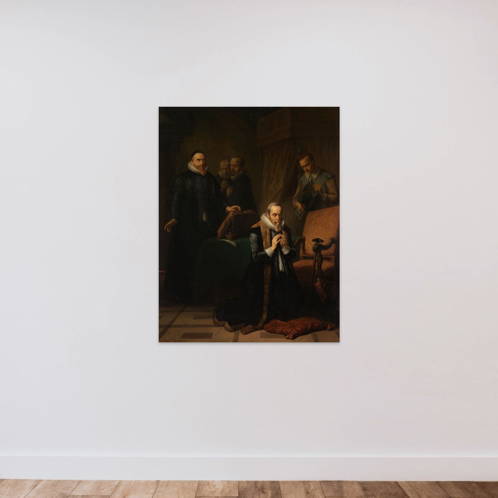 Het laatste gebed van Johan van Oldenbarnevelt unframed — shown to scale