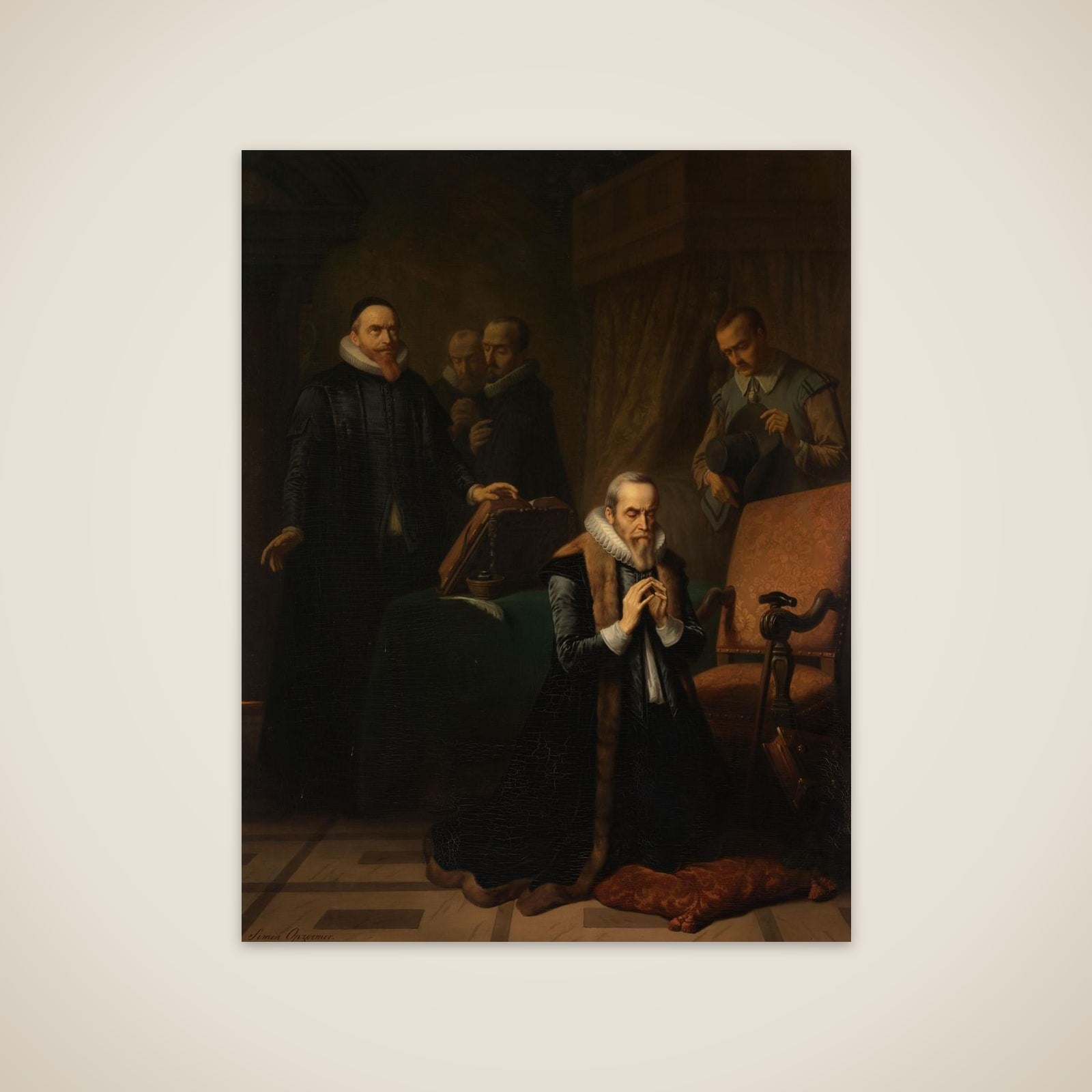Het laatste gebed van Johan van Oldenbarnevelt unframed print