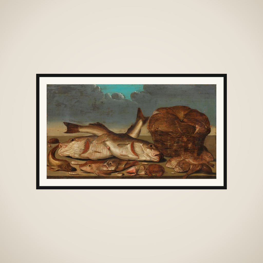 Still Life with Fish framed