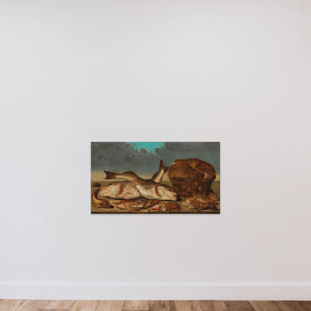 Still Life with Fish unframed — shown to scale