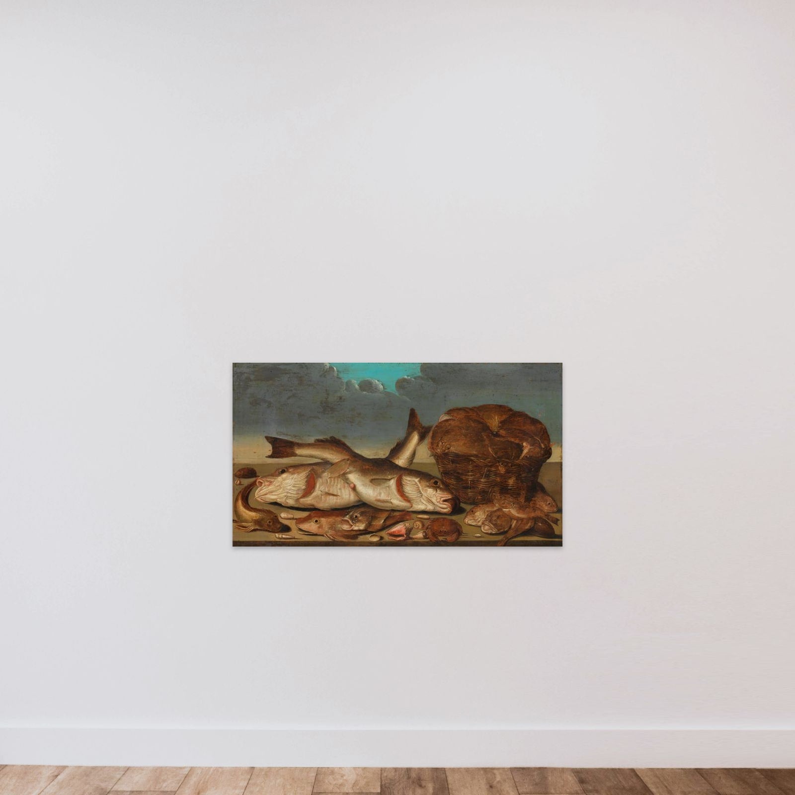 Still Life with Fish unframed — shown to scale
