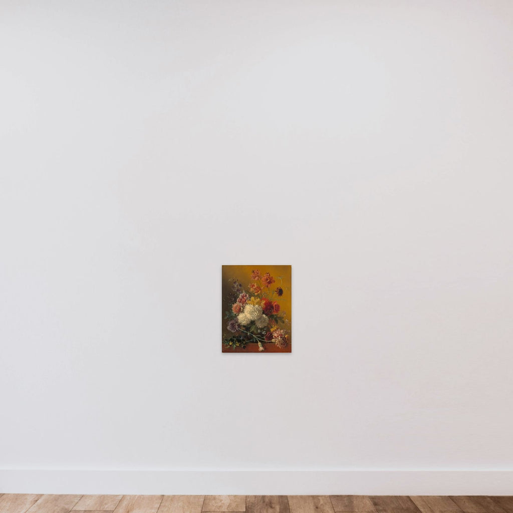 Still Life with Flowers unframed — shown to scale