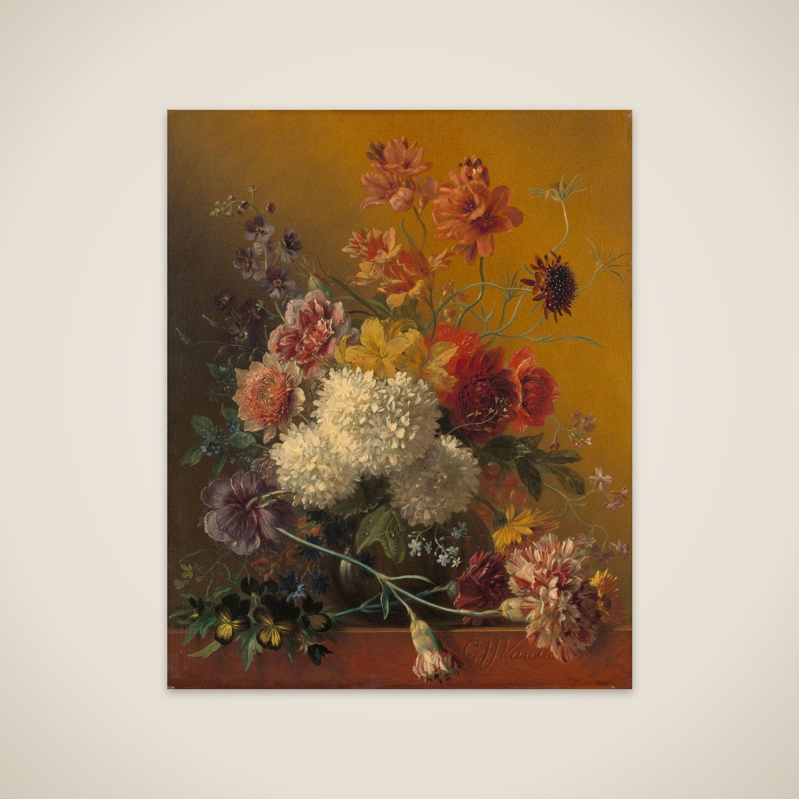 Still Life with Flowers unframed print
