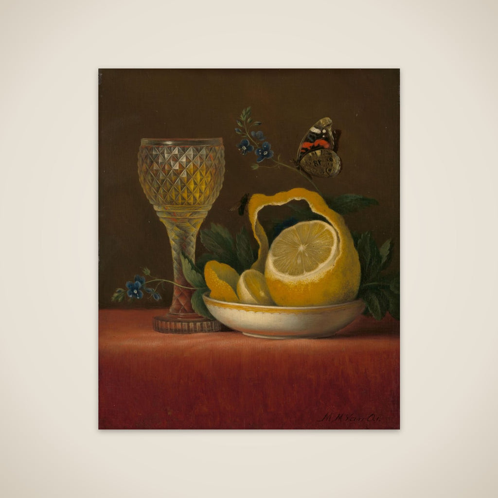Still Life with Lemon and Cut Glass unframed print