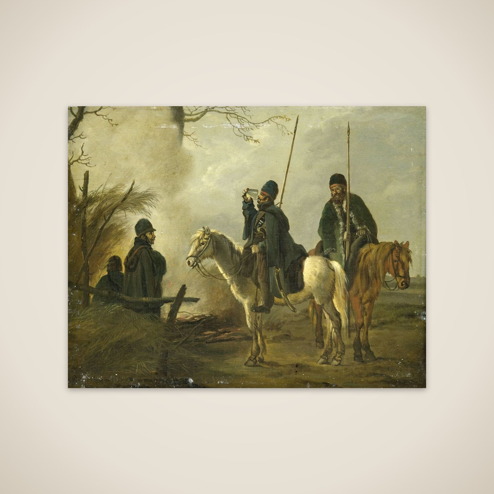 Cossack Outpost in 1813 unframed print