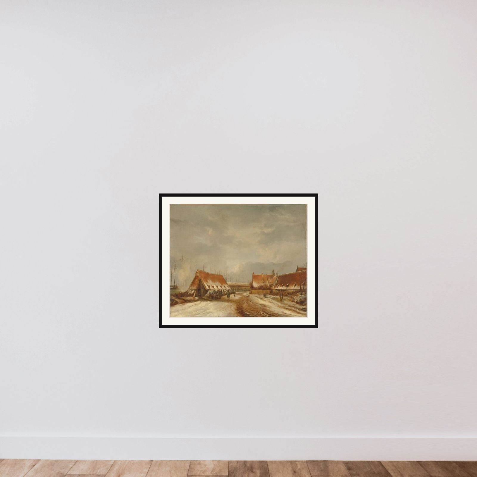 The Casemates before Naarden, 1814 framed — shown to scale
