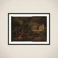 A Weaver's Workshop framed
