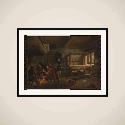 A Weaver's Workshop framed