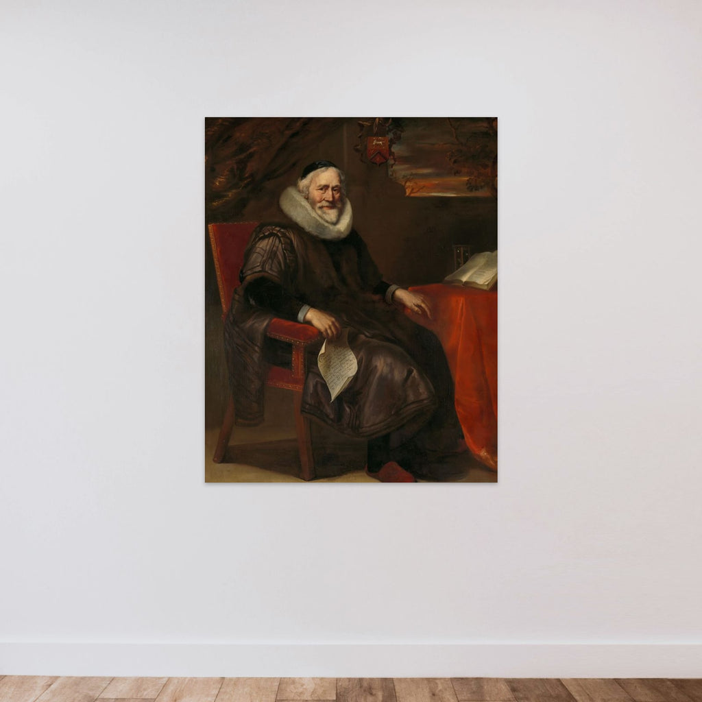Cornelis Nuyts (1574-1661). Amsterdam merchant unframed — shown to scale