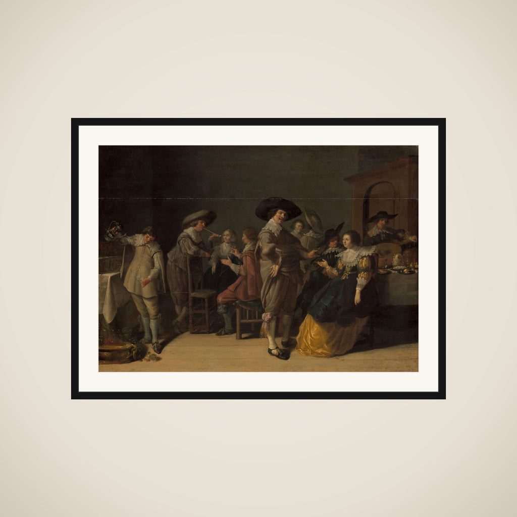 Distinguished Company in a Room framed