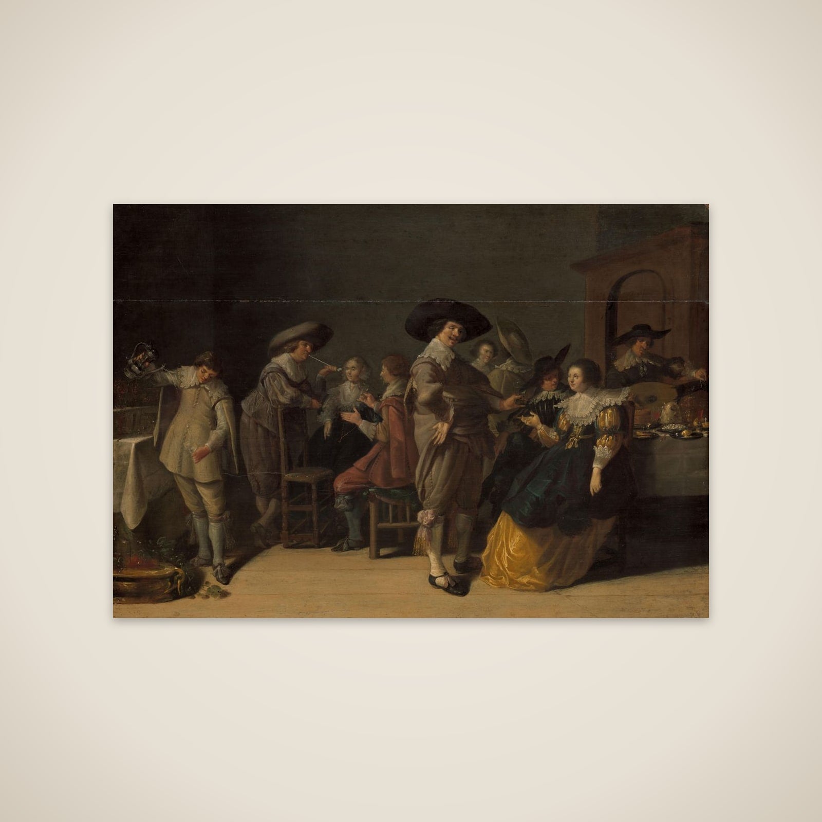 Distinguished Company in a Room unframed print