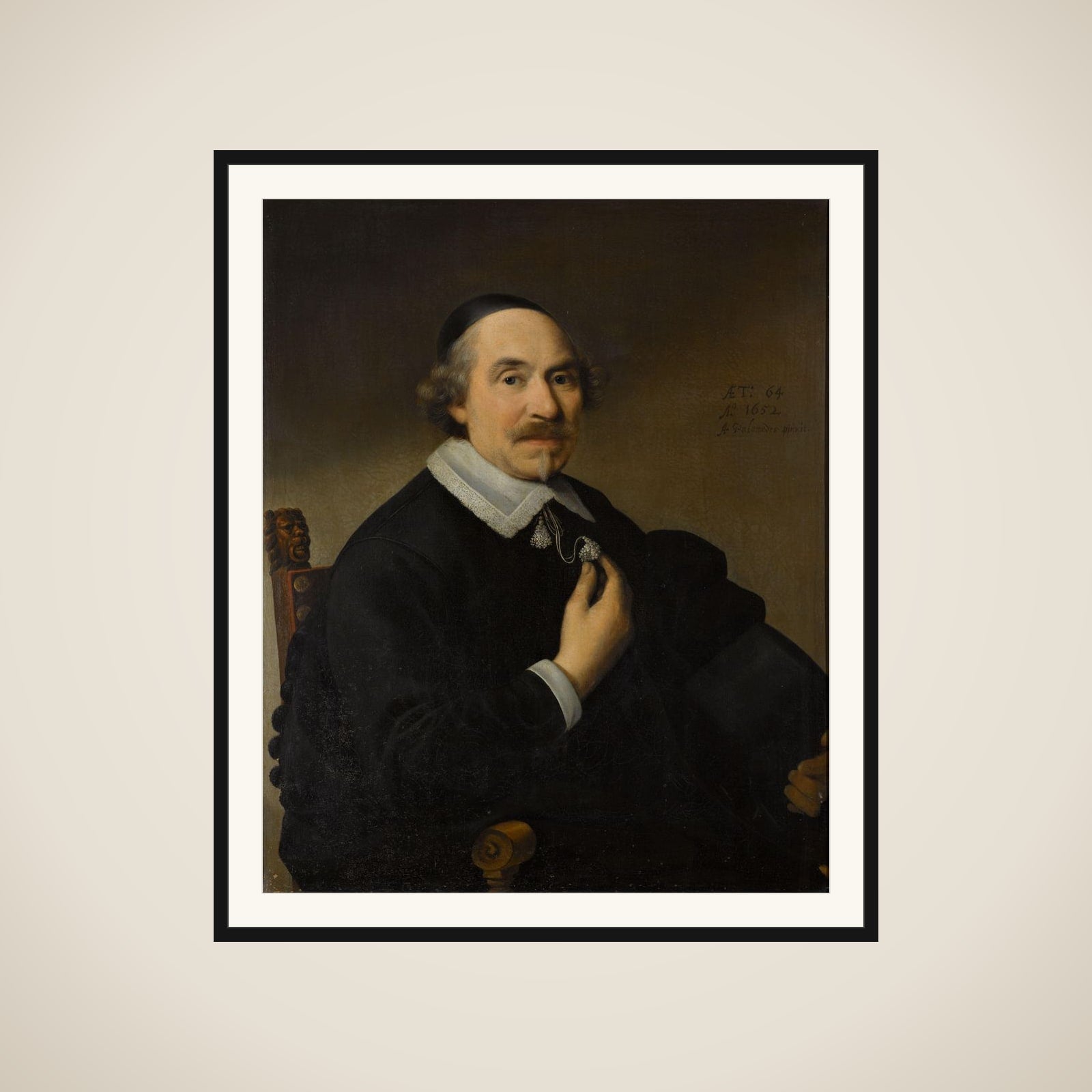 Portrait of a Man, probably Pieter Anthonisz van Bronckhorst (1588-1661) framed