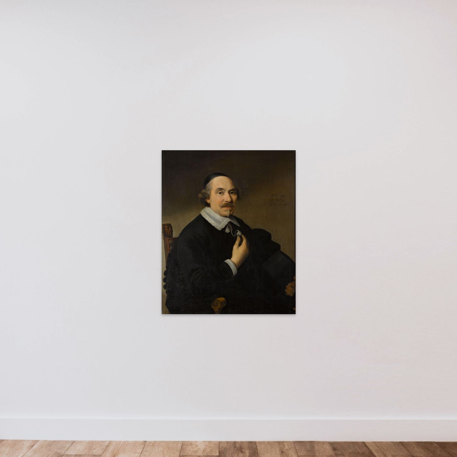 Portrait of a Man, probably Pieter Anthonisz van Bronckhorst (1588-1661) unframed — shown to scale