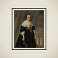 Portrait of a Woman, probably Machtelt Bas (?-1681) framed