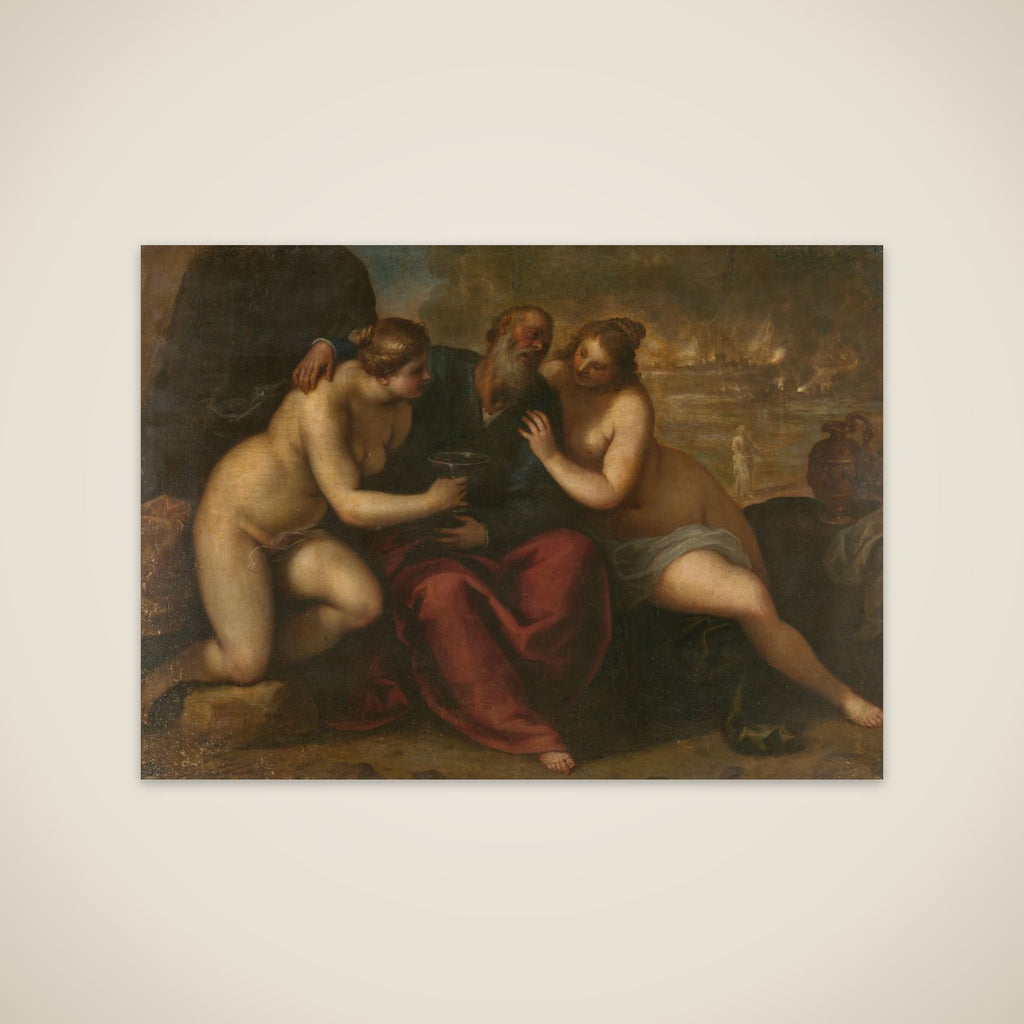 Lot and his Daughters unframed print