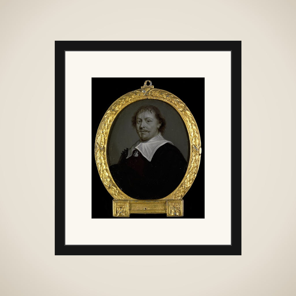Portrait of Franciscus Planté, Clergyman at Zevenbergen and in Brazil framed