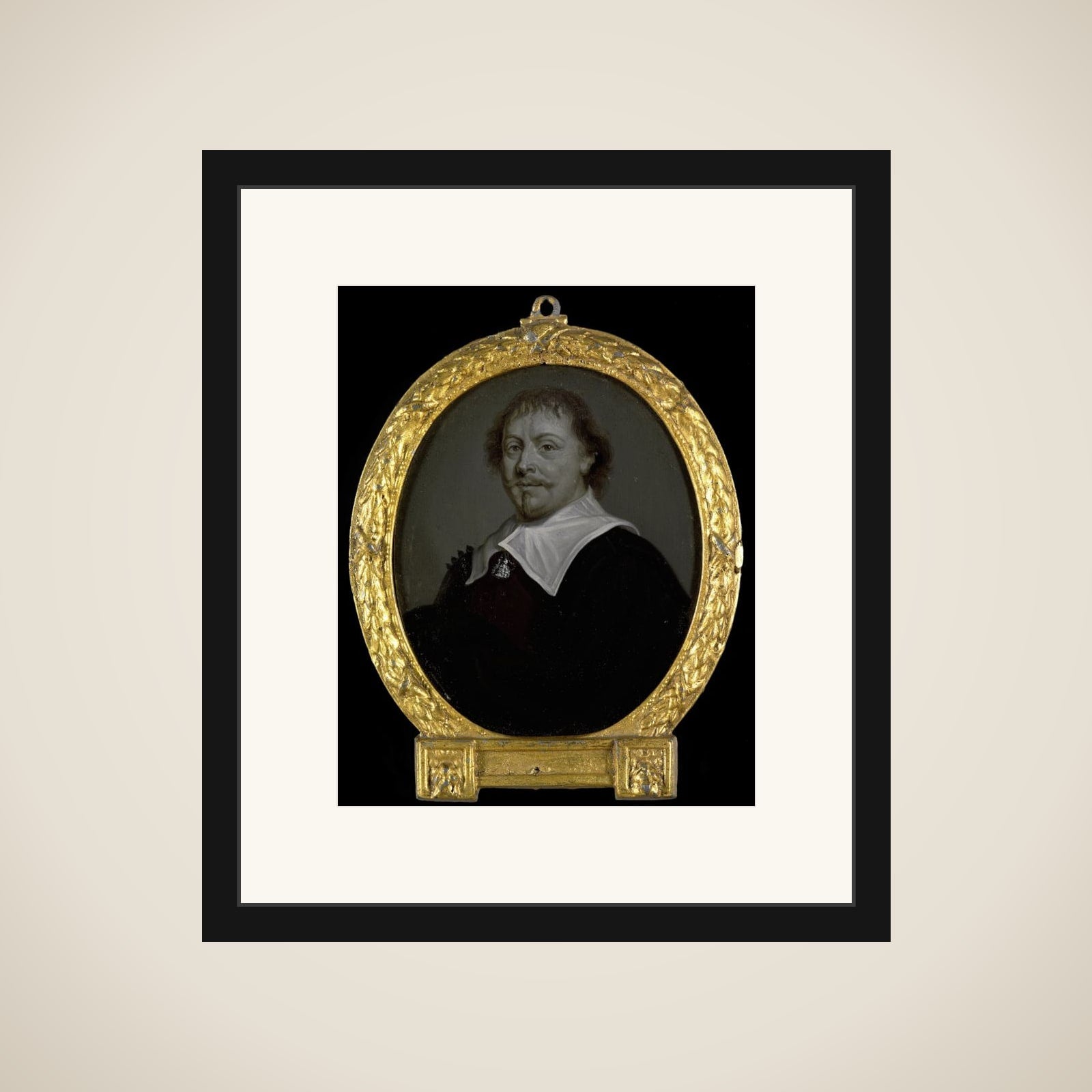 Portrait of Franciscus Planté, Clergyman at Zevenbergen and in Brazil framed