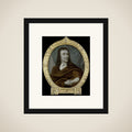 Portrait of Pieter Verhoek, Poet and Marble Painter in Amsterdam framed
