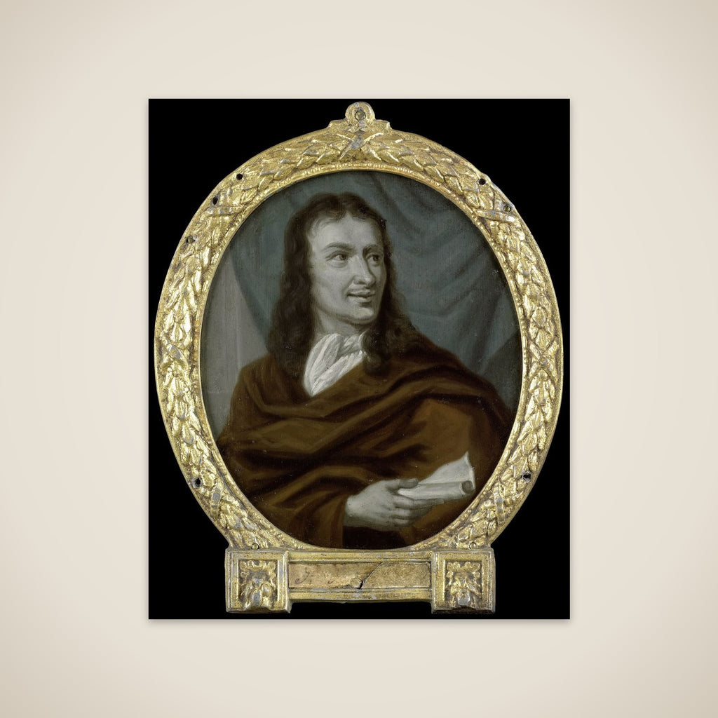 Portrait of Pieter Verhoek, Poet and Marble Painter in Amsterdam unframed print