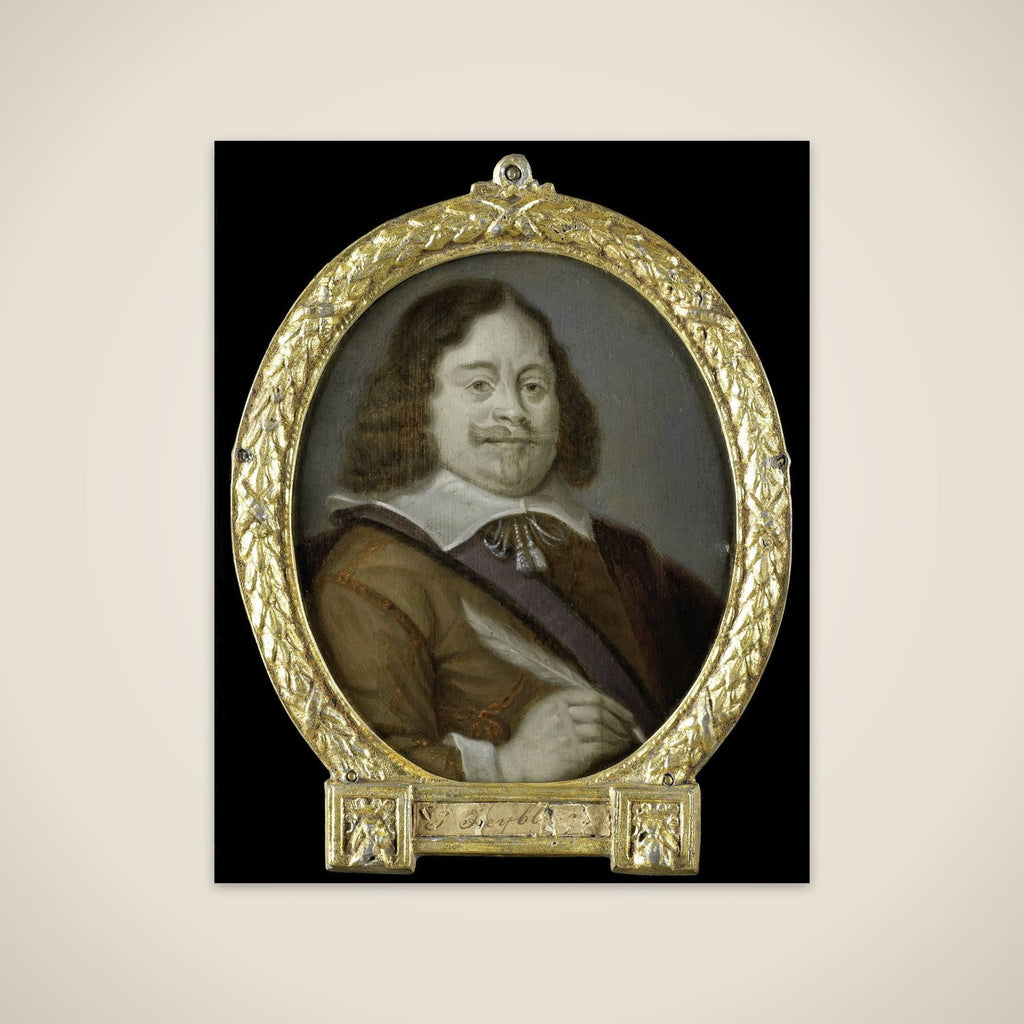 Portrait of Joannes Cools (born 1611), Jurist, Historian and Latin Poet in Hoorn unframed print