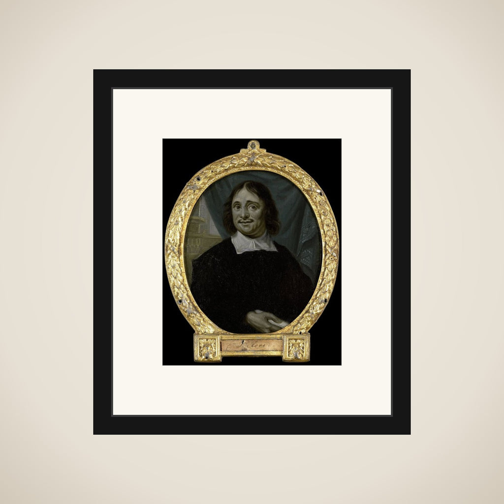 Portrait of Karel Verloove, Poet in Amsterdam framed
