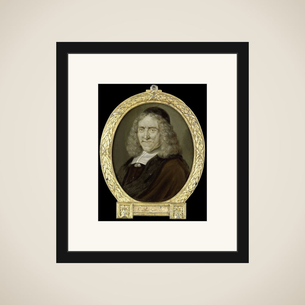 Portrait of Willem Jacobsz van Heemskerck, Poet and Engraver on Glass framed