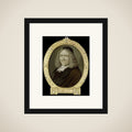 Portrait of Willem Jacobsz van Heemskerck, Poet and Engraver on Glass framed
