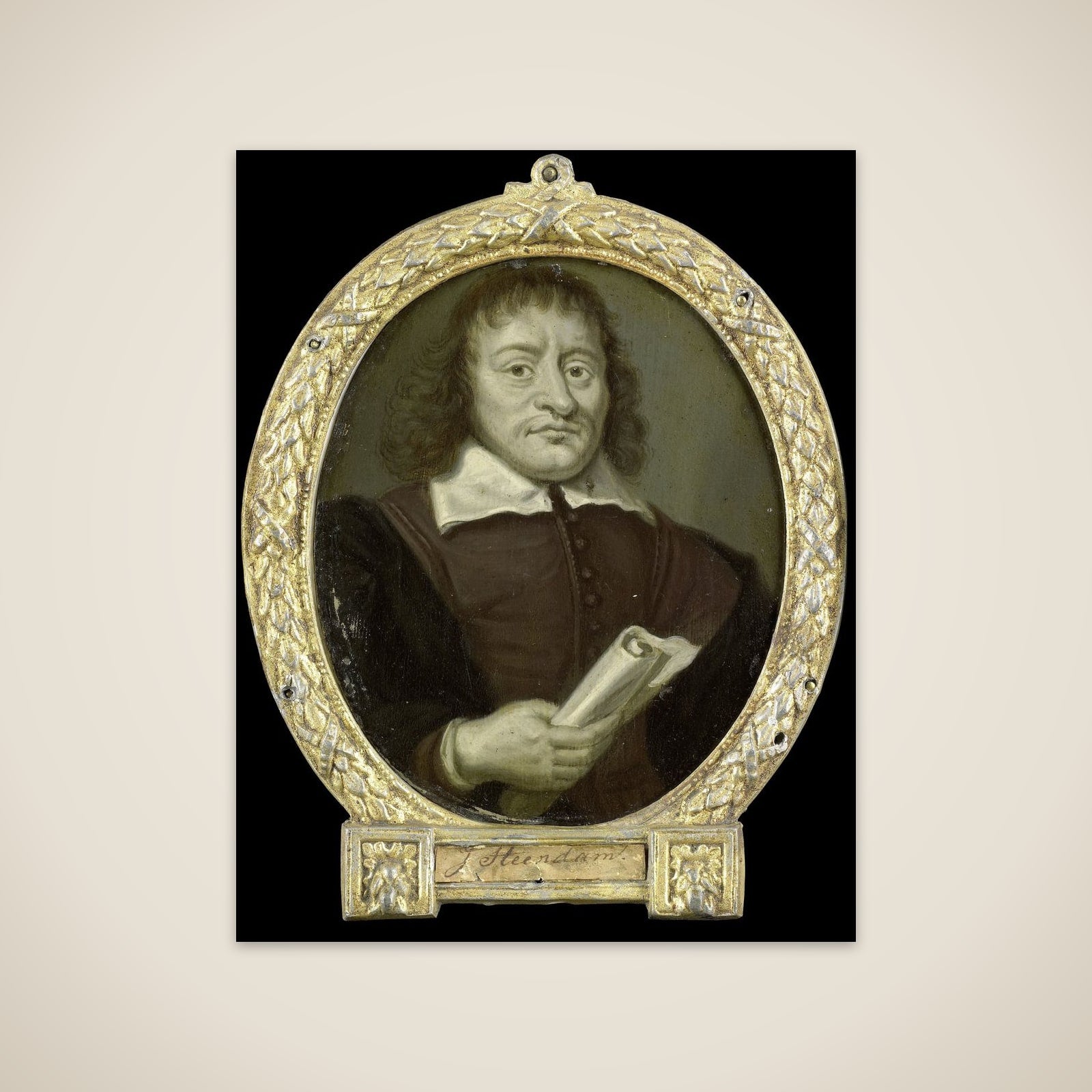 Portrait of Hendrik Bruno, Poet and Co-Rector of the Latin School in Hoorn unframed print