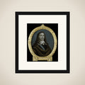 Portrait of Everard Meyster, Poet in Utrecht framed