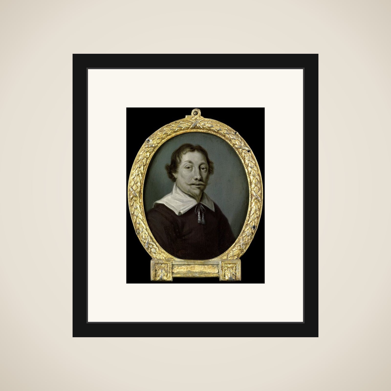 Portrait of Jan van der Veen, Pharmacist and Poet in Deventer framed