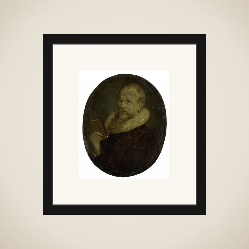 Portrait of Theodorus Schrevelius, Rector of the Latin School in Leiden framed