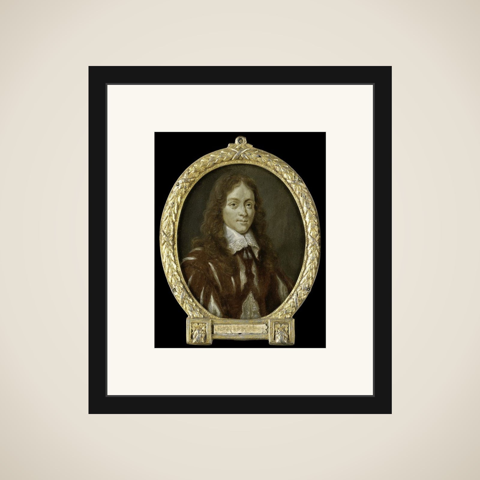 Portrait of Caspar van Kinschot, Poet framed