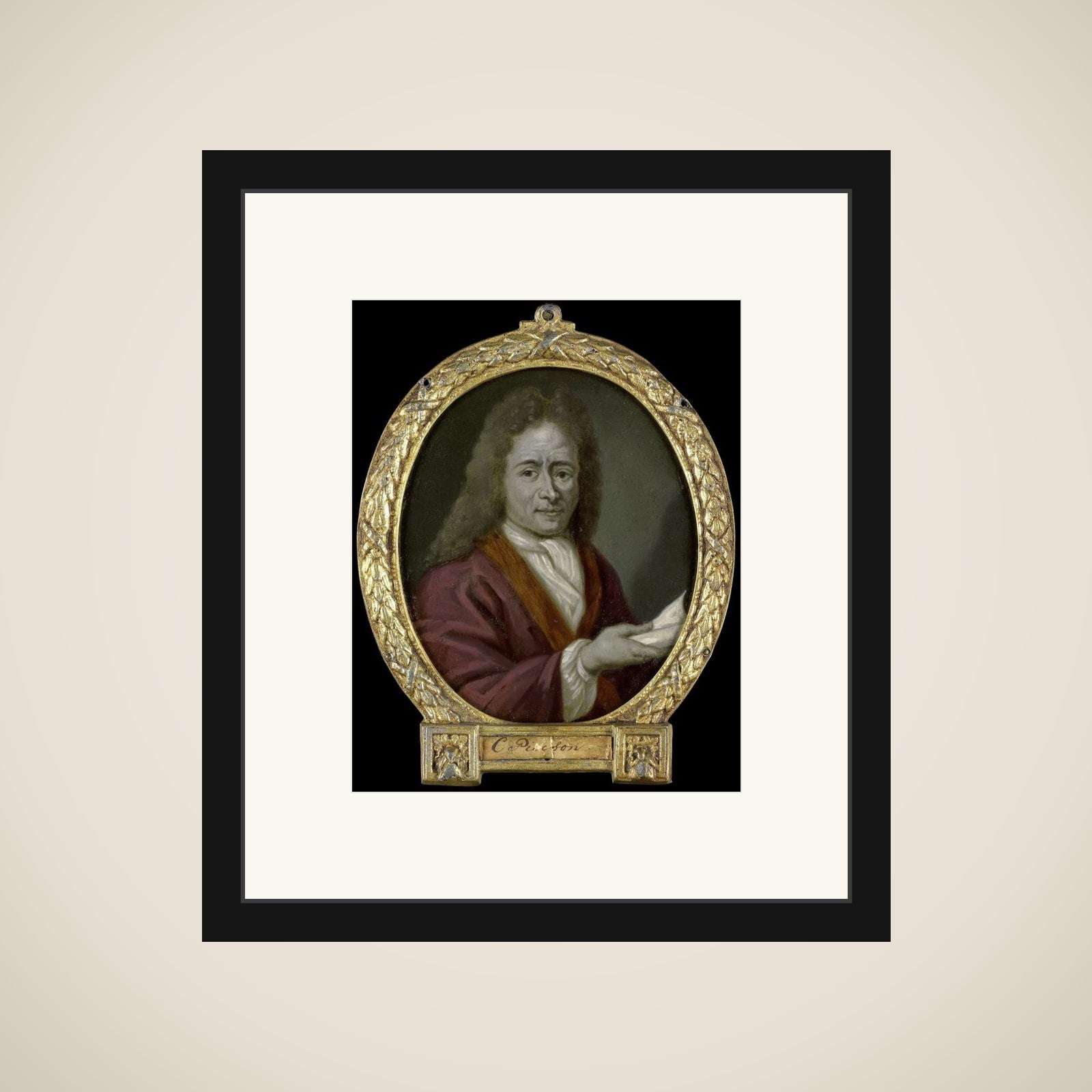Portrait of Christoffel Pierson, Poet in Gouda framed