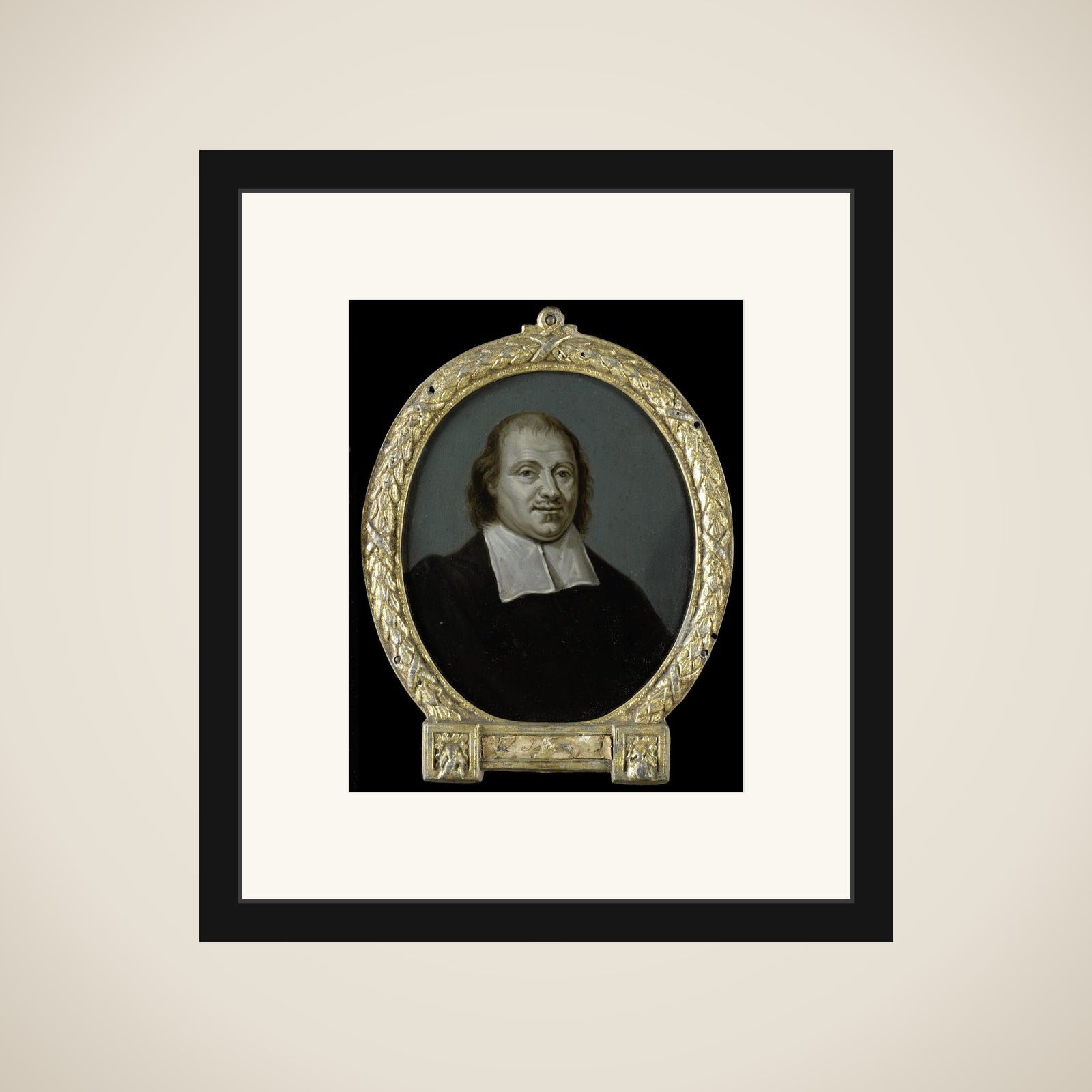 Portrait of Anthony Janssen van der Goes, Poet in Amsterdam framed