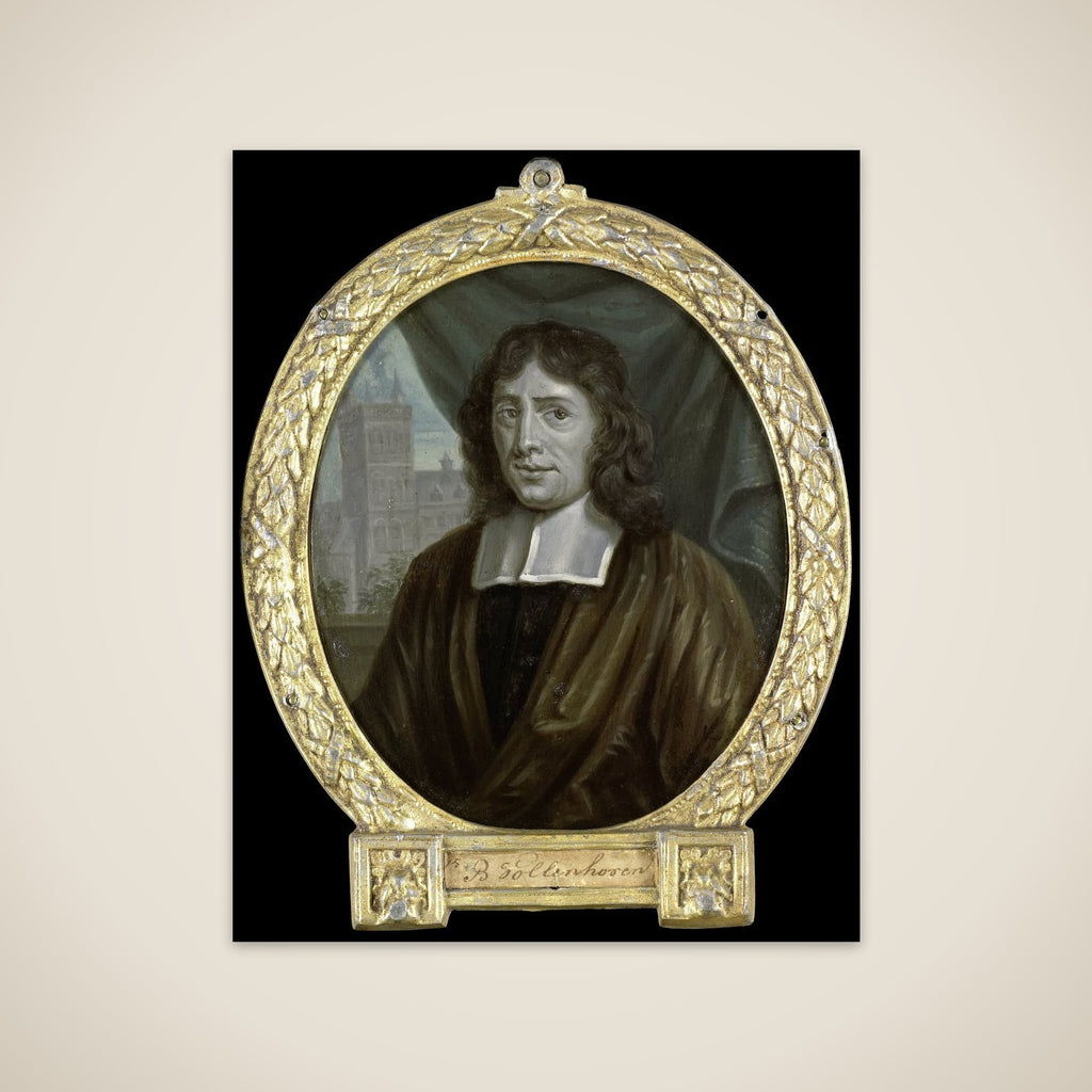 Portrait of Joannes Vollenhove, Clergyman and Poet in The Hague unframed print