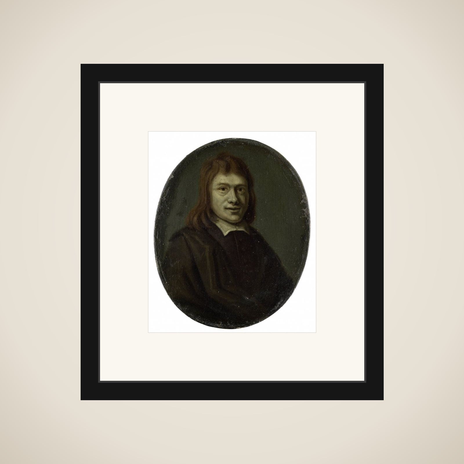 Portrait of Frans van Hoogstraten, Poet and Bookseller in Rotterdam and Dordrecht framed