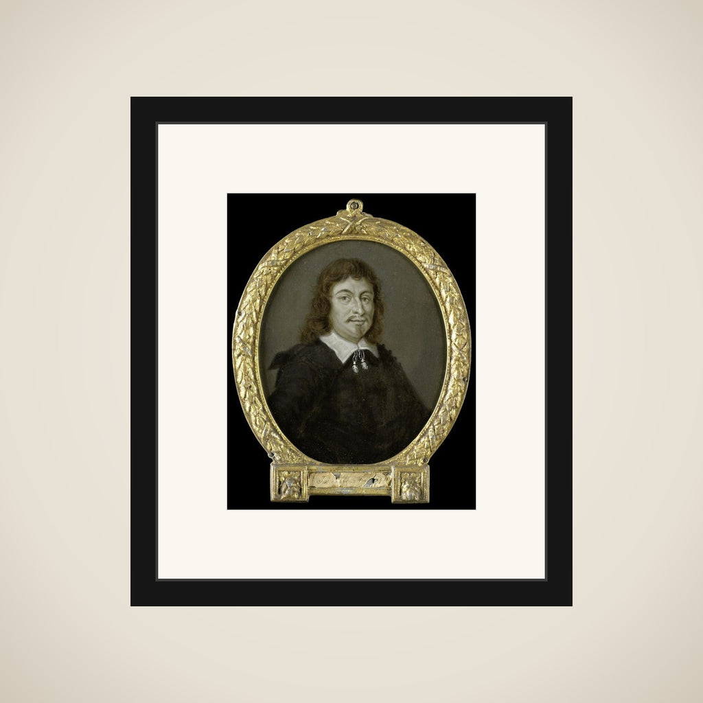 Portrait of Johan van Nijenborgh, Poet in Groningen framed
