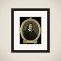Portrait of Johan van Nijenborgh, Poet in Groningen framed