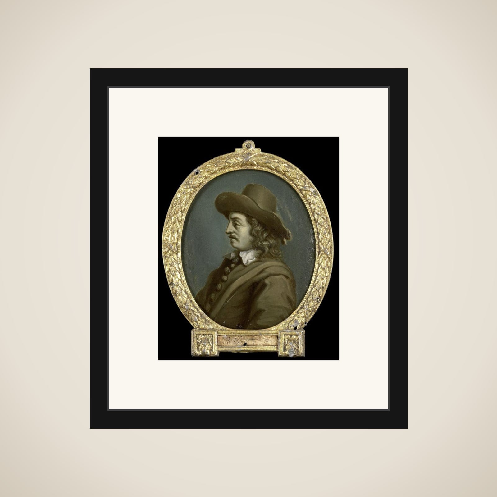 Portrait of Matthys van de Merwede, Lord of Clootwyck, Poet in Dordrecht (Mathias de Merwede de Clootwyck) framed