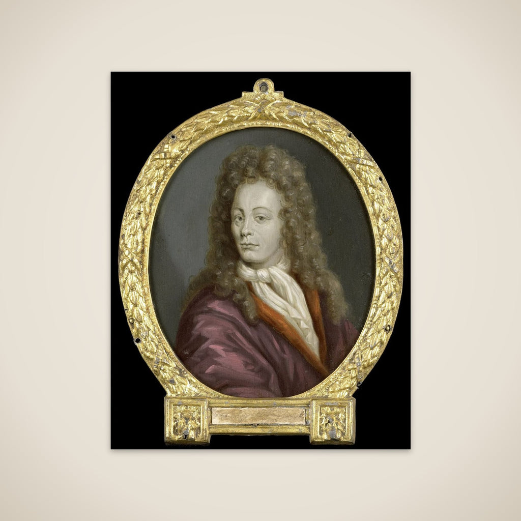 Portrait of Tobias Gutberleth, Man of Letters in Leeuwarden unframed print